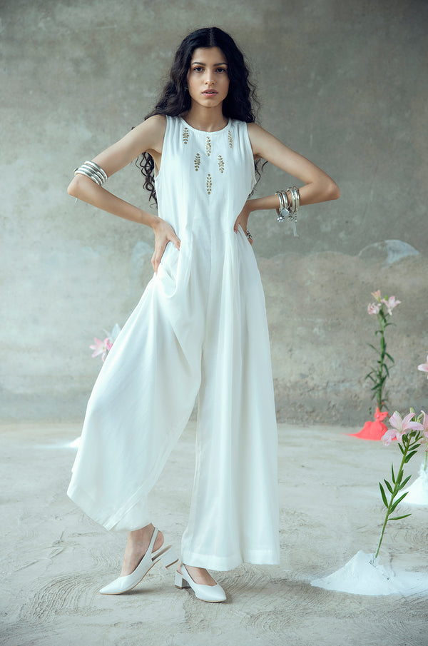 Vividha Pitthan Work Sleeveless Jumpsuit